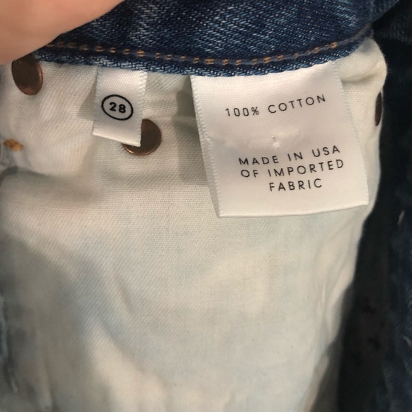 Grlfrnd ‘Cindy’ High Rise Jean Shorts, Sz 28 - Picture 6 of 7